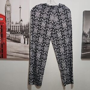 Black and White Patterned Pants